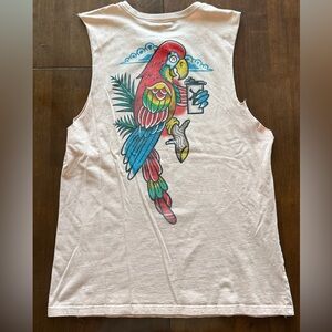 Dutch Bros “Roasted Fresh Daily” Tank top, light salmon color, size Large